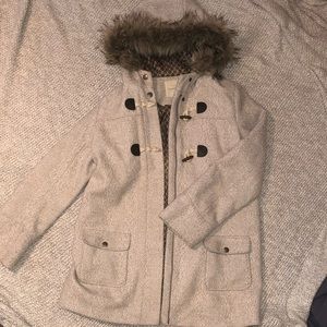 Copper Key Cream Colored Winter Coat